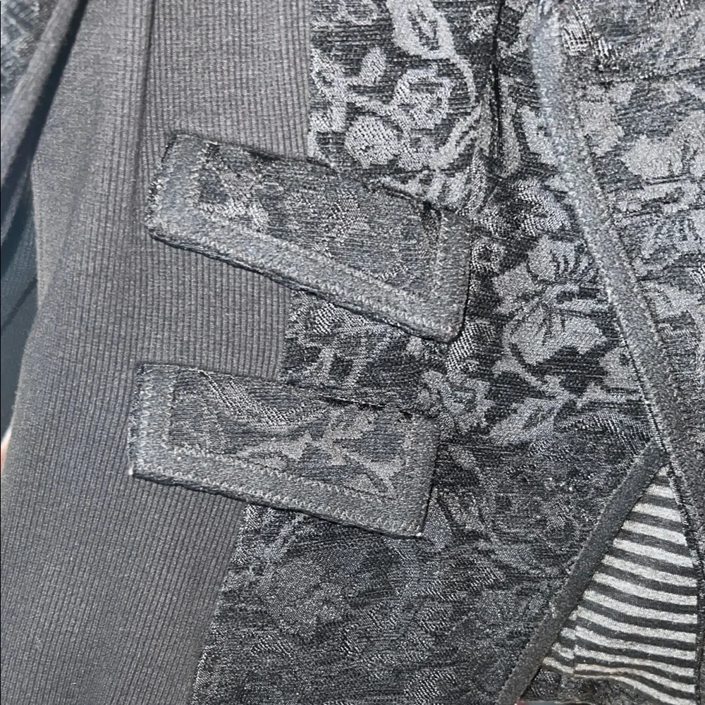 💋Costa Blanca Regal Victorian Brocade Military Moto Jacket 🖤 - Picture 4 of 11